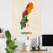 Zweedse Waterverf Poster (Thuiskantoor)