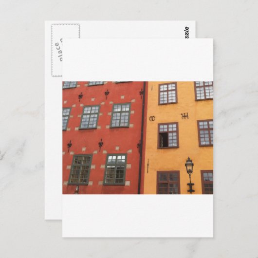 Zweedse Windows Briefkaart (Voorkant / Achterkant)