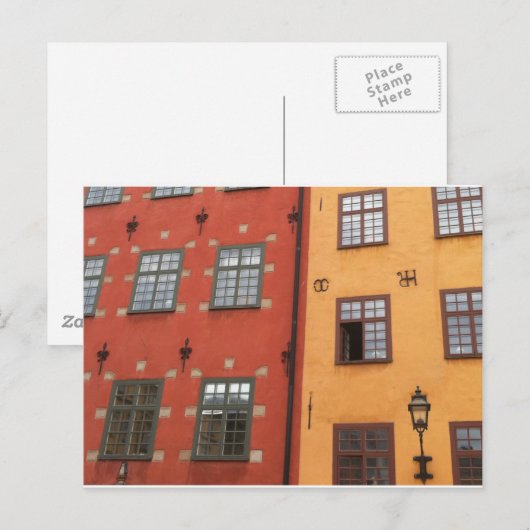 Zweedse Windows Briefkaart (Voorkant / Achterkant)