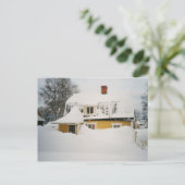 Zweedse winter briefkaart (Staand voorkant)