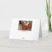 Zweedse woordwolk Dala paard Kerstkaart Feestdagen Kaart (Achterkant)