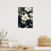 Zweedsige Anemoon Bloem Botanische Kunst Poster (Keuken)
