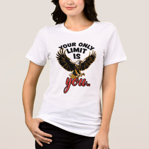 Zweef boven alle majestueuze arendskunst Tri-Blend shirt
