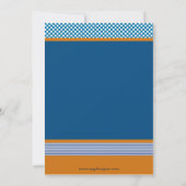 zweefboot Nautical Birthday Party Invitation Kaart (Achterkant)