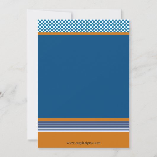 zweefboot Nautical Birthday Party Invitation Kaart (Achterkant)