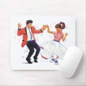 zweefdanser met poodle rok en zadelschoenen muismat (Met muis)