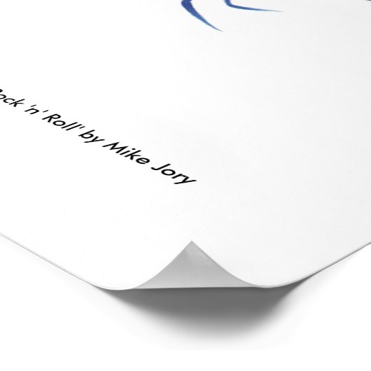 zweefdanser met poodle rok en zadelschoenen poster (Hoek)