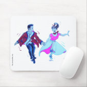 zweefdanserroze poodle zadelrokken muismat (Met muis)