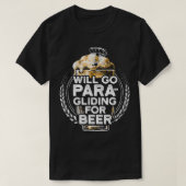 zweefgetouwen voor biefstuk, paramotor de t-shirt (Design voorkant)