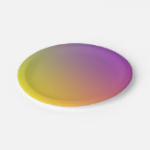 ZWEEFSEL Blauw + Paarse Borden voor gradiëntpapier Papieren Bordje (Gekanteld)