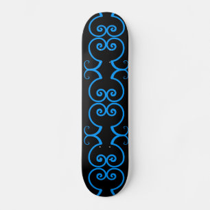 ZWEEFSELKAMER blauw en ZWARTE skateboard