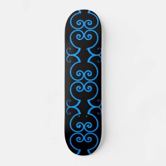 ZWEEFSELKAMER blauw en ZWARTE skateboard (Voorkant)