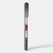 ZWEEFSELS, BERRIES DAMASK MONOGRAM roze, wit zwart Case-Mate iPhone Case (Achterkant / Rechts)
