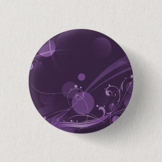 ZWEEFSELS EN CIRCLE STIPPEN DARK PAARS RONDE BUTTON 3,2 CM