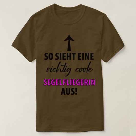 Zweefvleugelvliegtuig met zweefvlieger 26 t-shirt (Design voorkant)