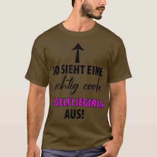 Zweefvleugelvliegtuig met zweefvlieger 26 t-shirt