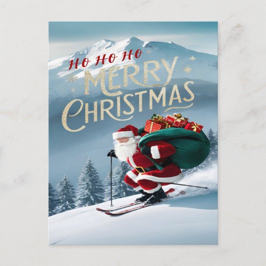 Zweefvliegen door de winters omhelzen briefkaart (Voorkant)