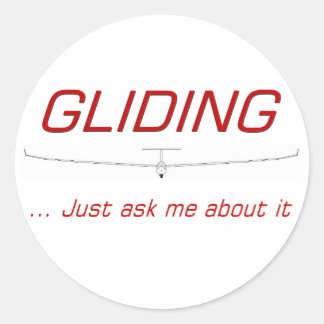 Zweefvliegen ... vraag me er gewoon naar ronde sticker