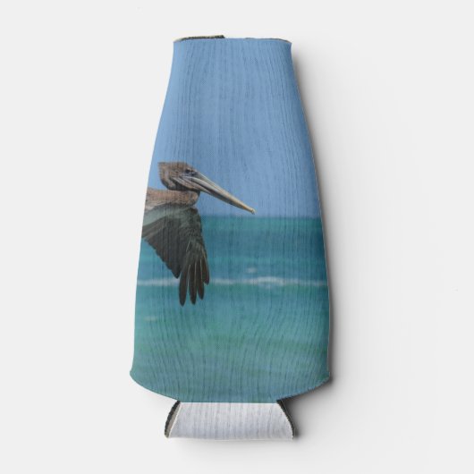 zweefvliegende pelikaan flesjeskoeler (Voorkant)