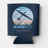 Zweefvlieger Aviator Sunset-vliegtuig Blikjeskoeler (Voorkant)