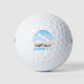 Zweefvlieger  Aviator Sunset-vliegtuig Golfballen (Voorkant)