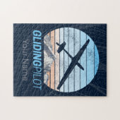 Zweefvlieger Aviator Sunset-vliegtuig Legpuzzel (Horizontaal)