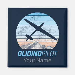 Zweefvlieger Aviator Sunset-vliegtuig Magneet