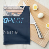 Zweefvlieger  Aviator Sunset-vliegtuig Theedoek (Quarter Fold)