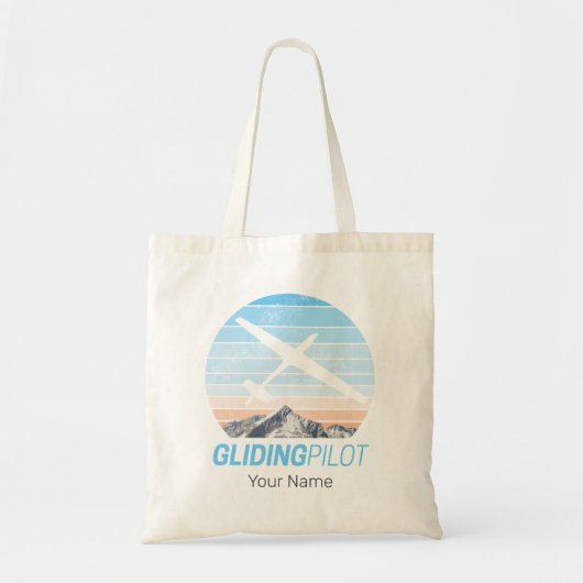 Zweefvlieger  Aviator Sunset-vliegtuig Tote Bag (Voorkant)