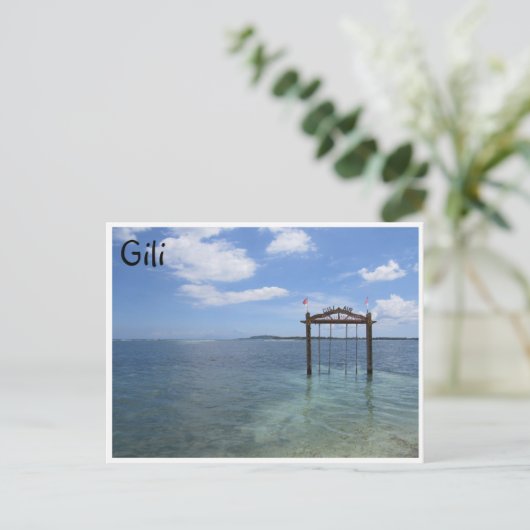 zweefvliegtuig briefkaart (Staand voorkant)