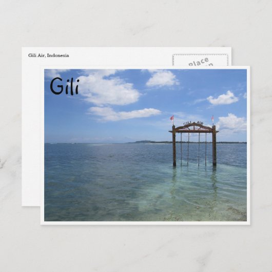 zweefvliegtuig briefkaart (Voorkant / Achterkant)