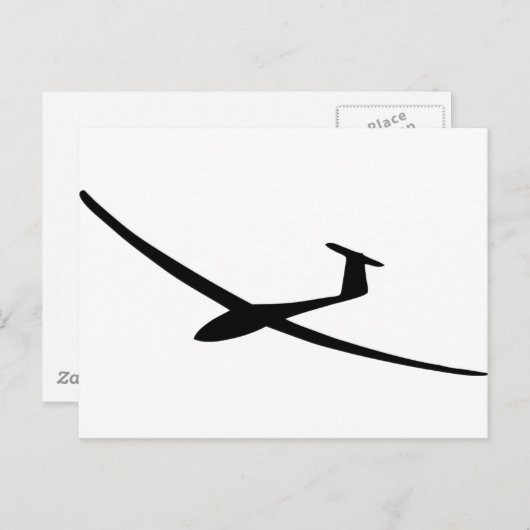 zweefvliegtuig briefkaart (Voorkant / Achterkant)