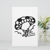 zweefvliegtuig briefpapier (Staand voorkant)