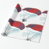 zweefvliegtuig cadeaupapier (Uitgerold)