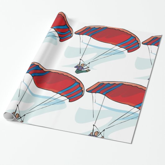 zweefvliegtuig cadeaupapier (Uitgerold)