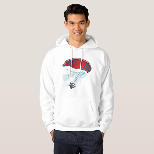 zweefvliegtuig hoodie (Voorkant volledig)