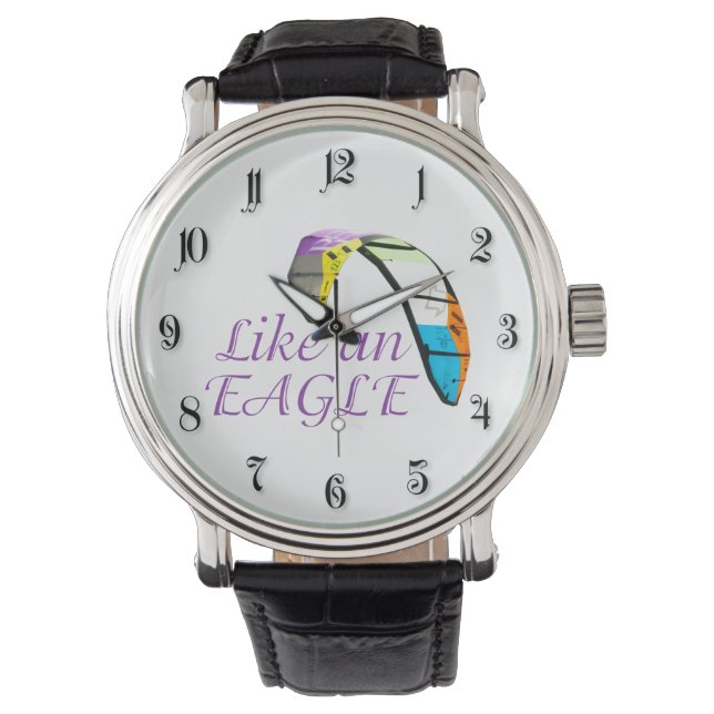 zweefvliegtuig horloge (Voorkant)