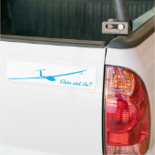 Zweefvliegtuig - Wat anders? Bumpersticker (Op Truck)