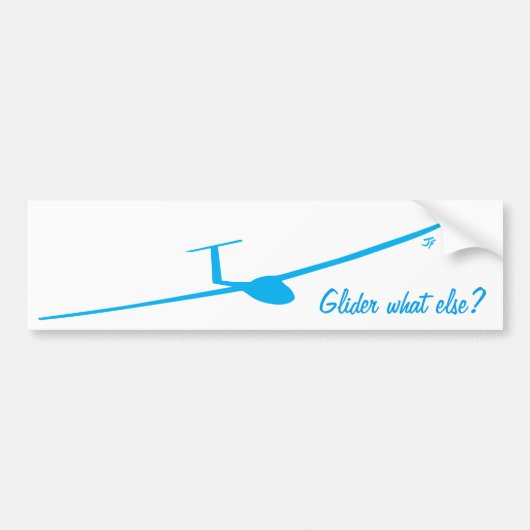 Zweefvliegtuig - Wat anders? Bumpersticker (Voorkant)