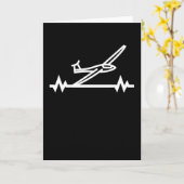 Zweefvliegtuig zweefvlieger piloot geschenk kaart (Gele Bloem)