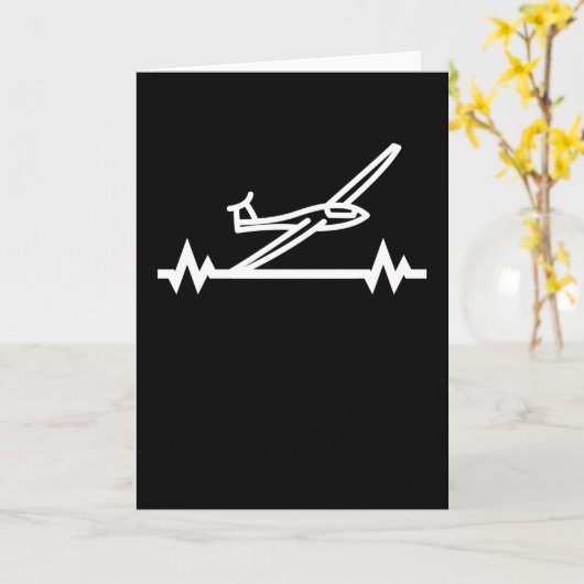 Zweefvliegtuig zweefvlieger piloot geschenk kaart (Gele Bloem)