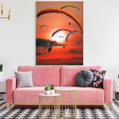 zweefvliegtuigen canvas afdruk (Insitu (Woonkamer))