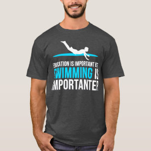 zweem citaat grappig zwemmen t-shirt