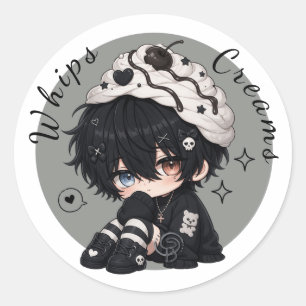 Zweep Cream Pop Ronde Sticker