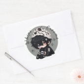 Zweep Cream Pop Ronde Sticker (Envelop)