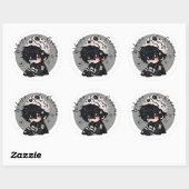 Zweep Cream Pop Ronde Sticker (Vel)