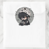 Zweep Cream Pop Ronde Sticker (Tas)