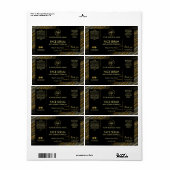 ZweepAgate Black Gold Face Hair Serum Label (Full Sheet)