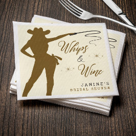 Zweepjes & Wijn Cowgirl Bruidsdouche Servet