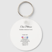 zweepslagen op naam toevoegen contactgegevens soci sleutelhanger (Achterkant)